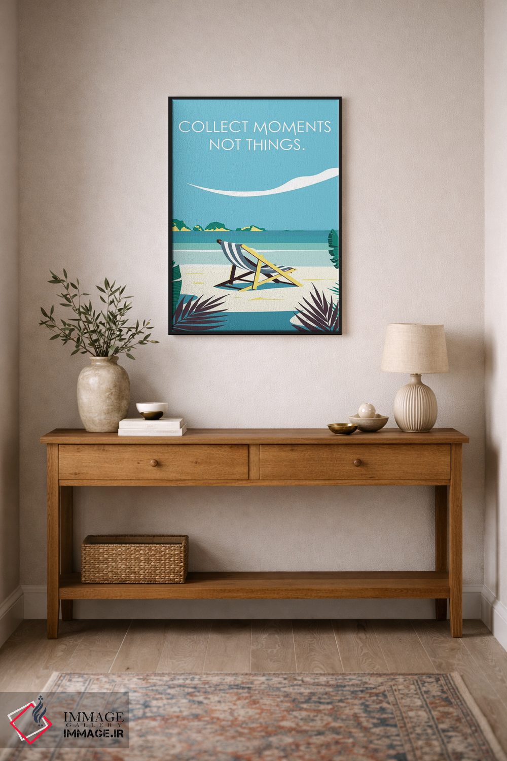 تابلو دکوراتیو لحظه ها را جمع کن، نه اشیاء را اثر عمر اسکالانته - D1B