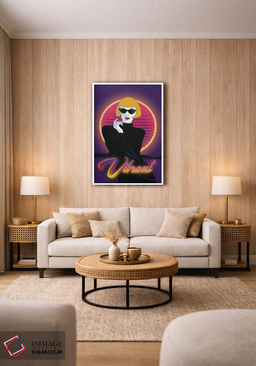 تابلو دکوراتیو دهه هشتادی ها I اثر عمر اسکالانته - D1W