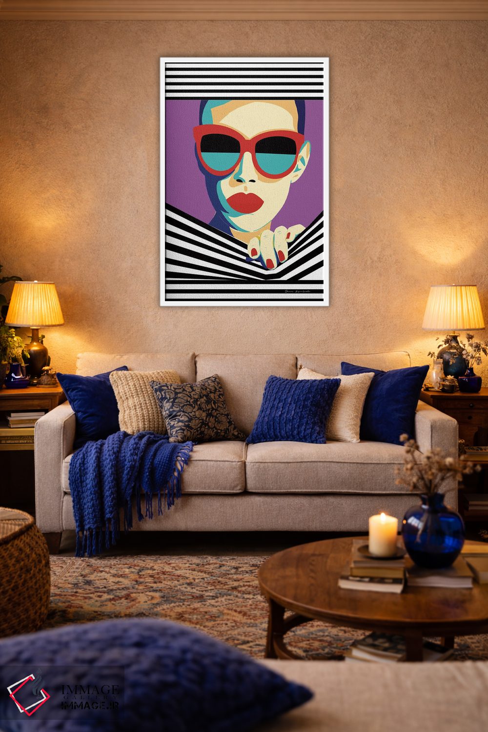 تابلو دکوراتیو استایل و نگرش II اثر عمر اسکالانته - D3W