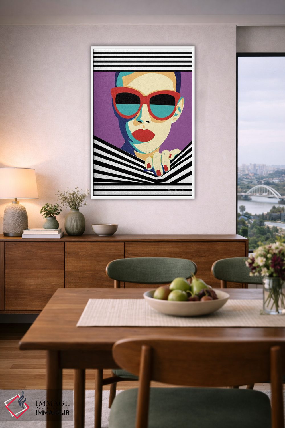 تابلو دکوراتیو استایل و نگرش II اثر عمر اسکالانته - D6W