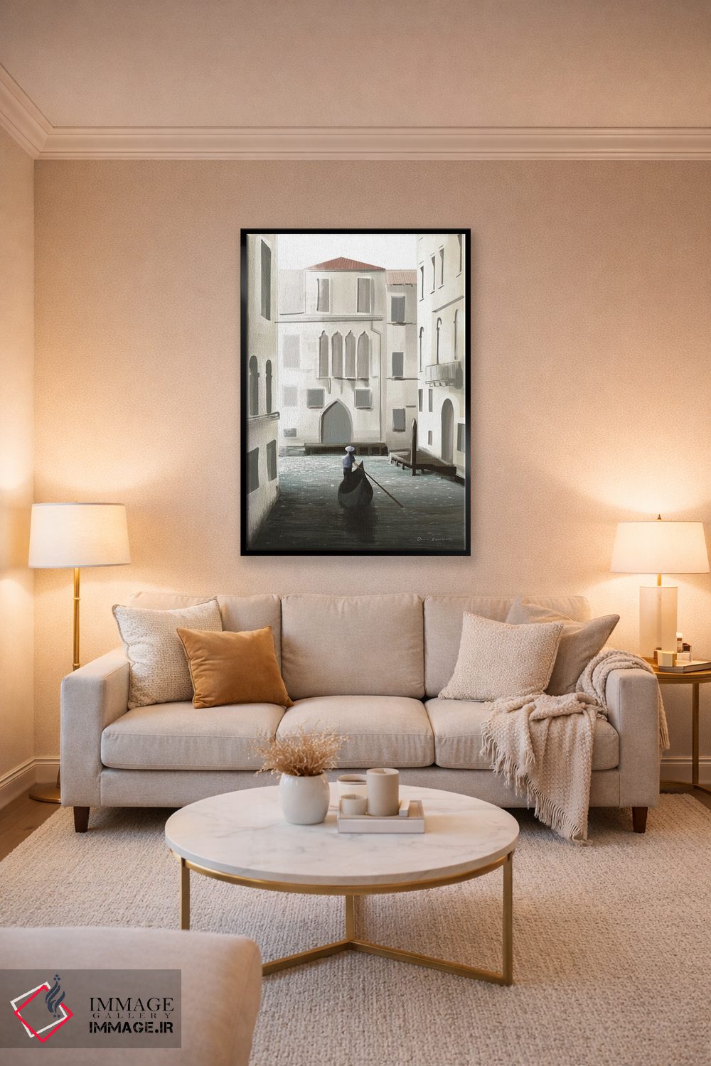 تابلو دکوراتیو لحظه ای در ونیز اثر عمر اسکالانته - D5B