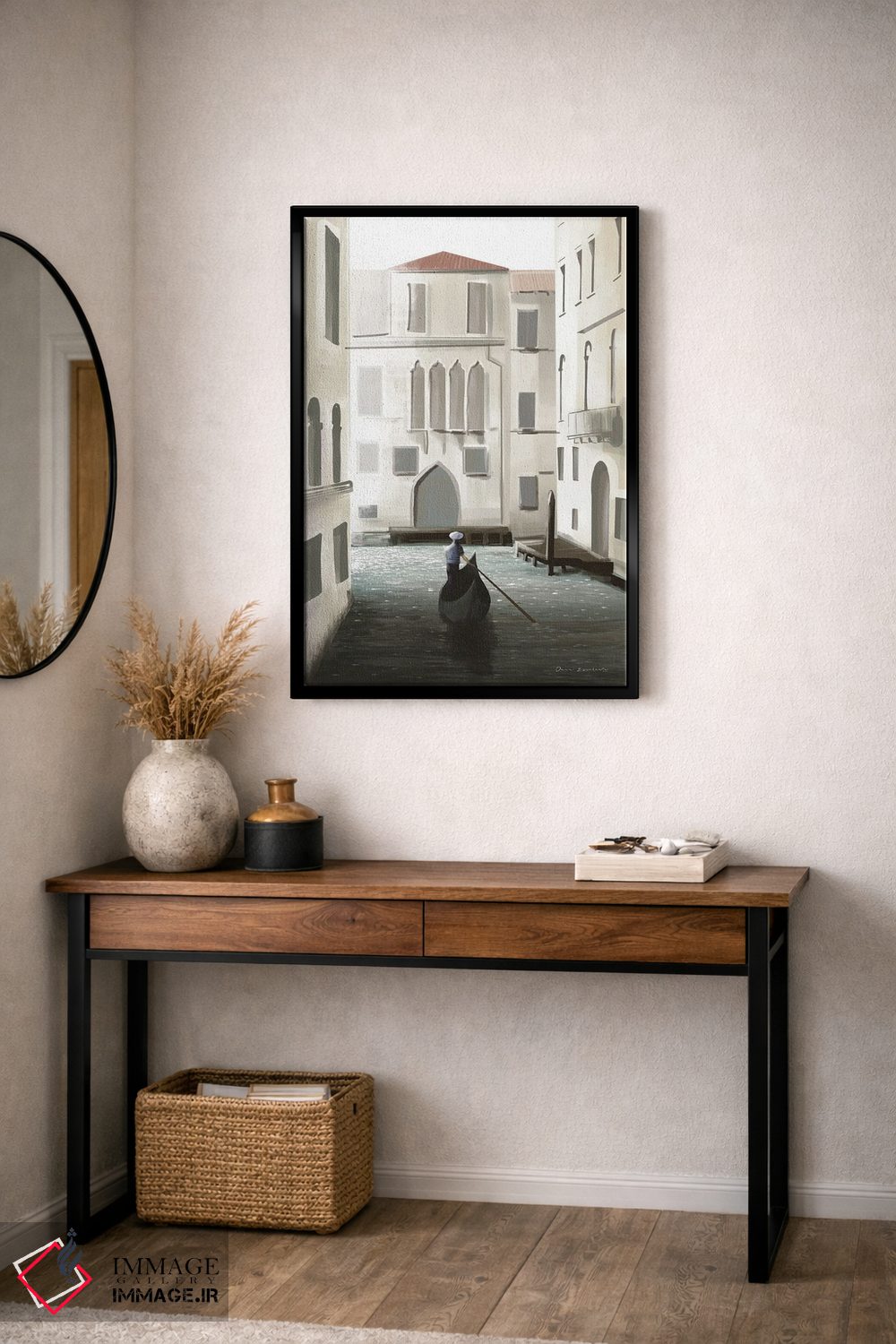 تابلو دکوراتیو لحظه ای در ونیز اثر عمر اسکالانته - D6B