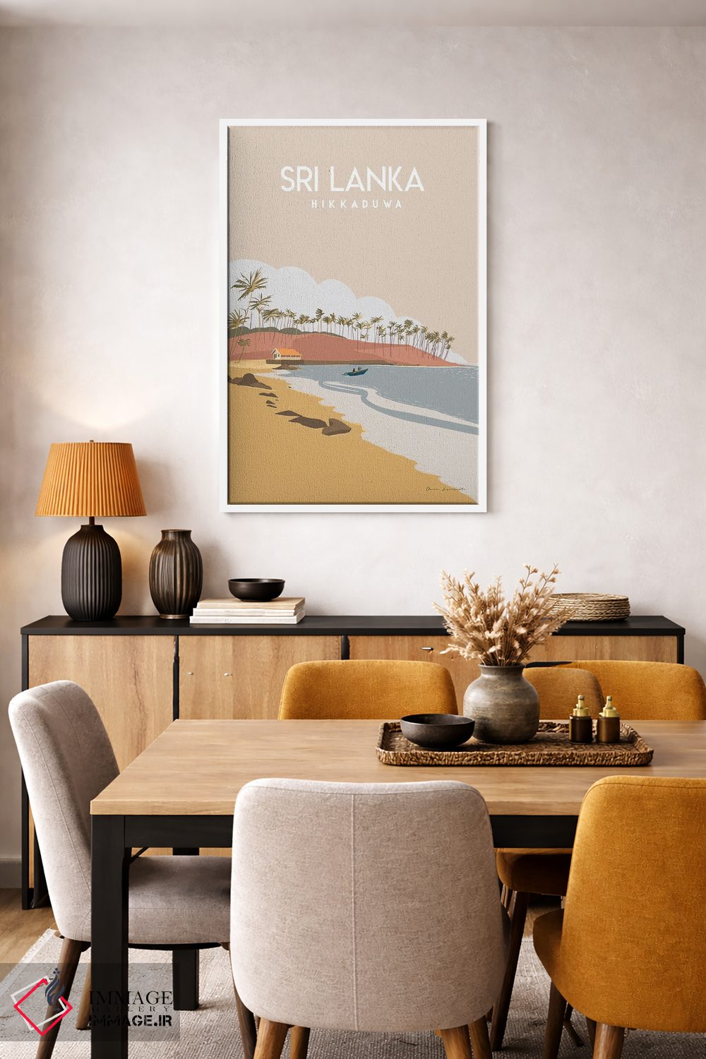 تابلو مینیمال سری لانکا اثر عمر اسکالانته - D5W