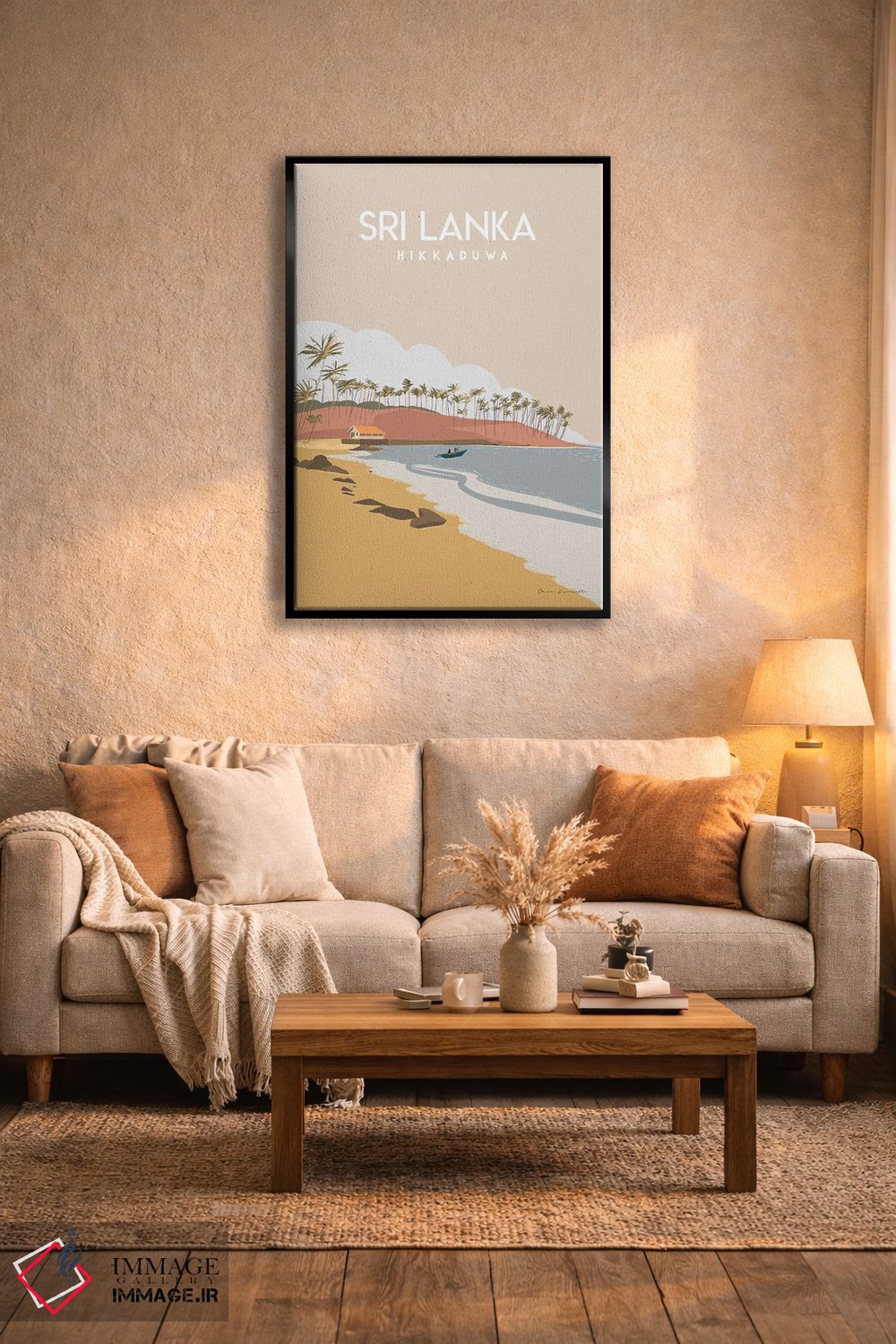تابلو مینیمال سری لانکا اثر عمر اسکالانته - D4B