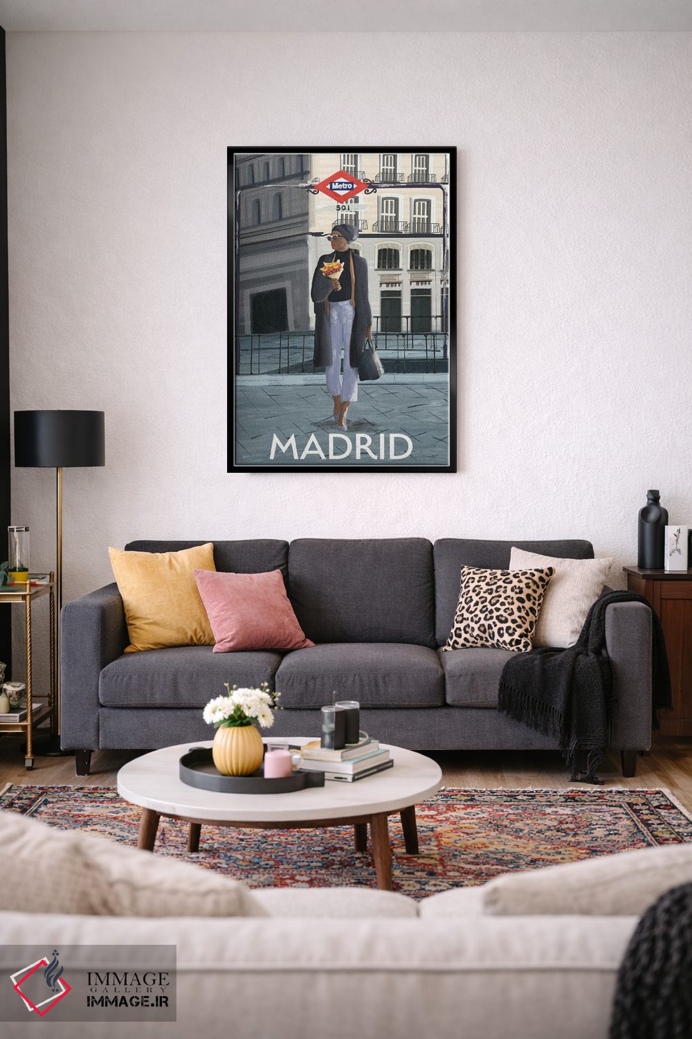 تابلو دکوراتیو دختر در مادرید اثر عمر اسکالانته - D3B
