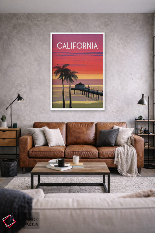 تابلو دکوراتیو کالیفرنیا اثر عمر اسکالانته - D1W