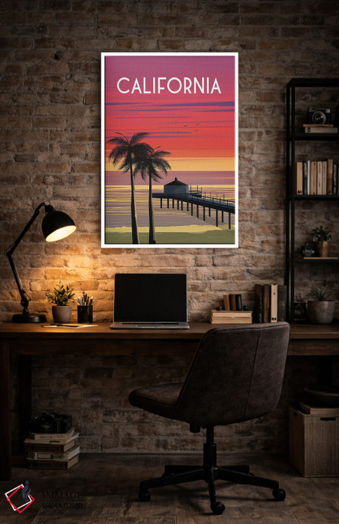 تابلو دکوراتیو کالیفرنیا اثر عمر اسکالانته - D2W