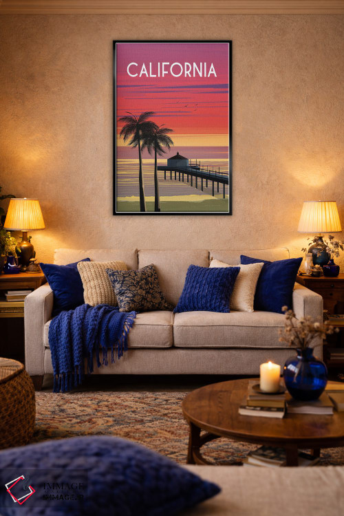 تابلو دکوراتیو کالیفرنیا اثر عمر اسکالانته - D4B