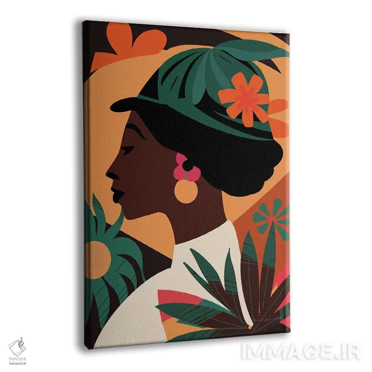 تابلو دکوراتیو زن بوهو III اثر عمر اسکالانته - نمای پرسپکتیو محصول