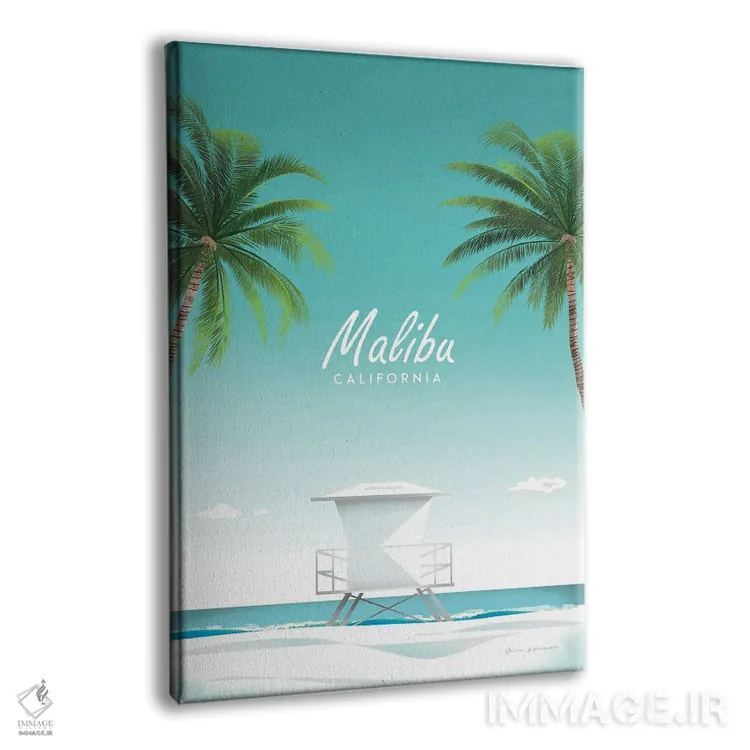 تابلو دکوراتیو مالیبو اثر عمر اسکالانته - نمای پرسپکتیو محصول