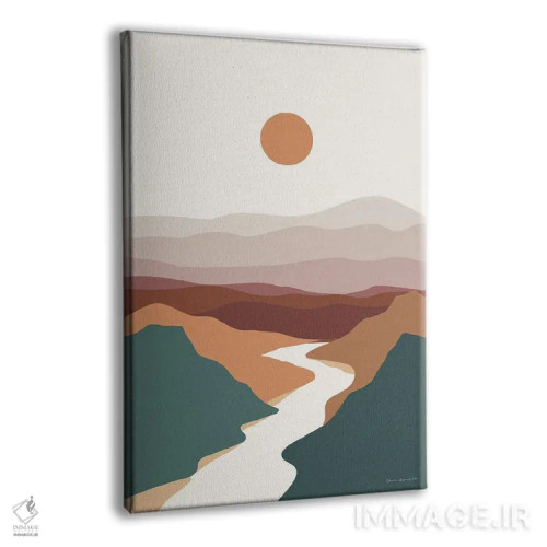 تابلو مینیمال دره بوهو II اثر عمر اسکالانته - نمای پرسپکتیو محصول