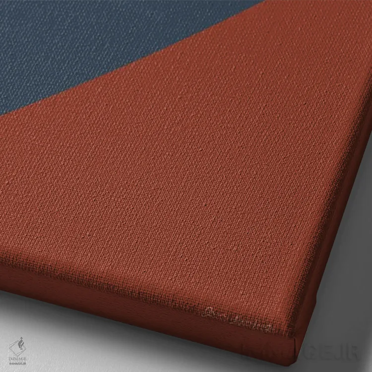 تابلو مینیمال منظره بوهو I اثر عمر اسکالانته - نمای نزدیک بافت بوم