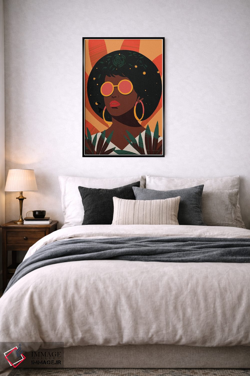 تابلو دکوراتیو زن بوهو II اثر عمر اسکالانته - D6B