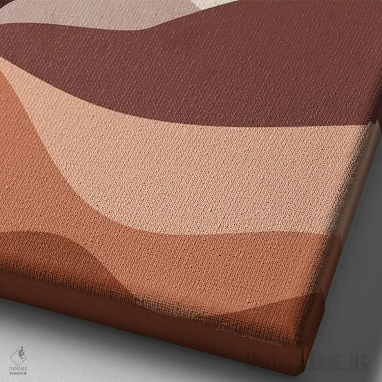 تابلو مینیمال بیابان بوهو I اثر عمر اسکالانته - نمای نزدیک بافت بوم