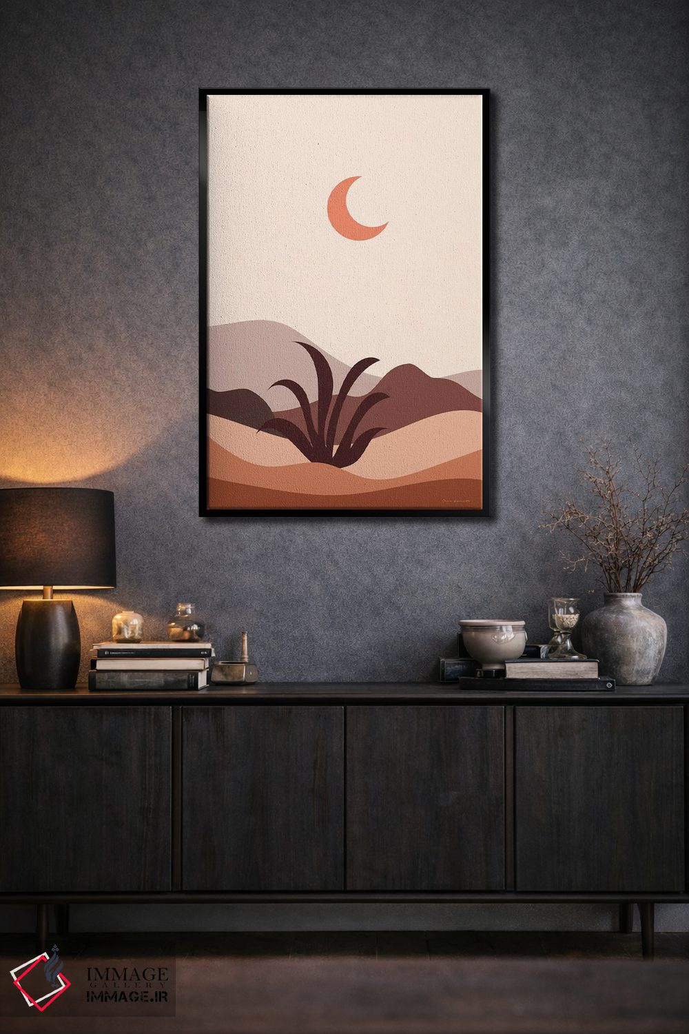 تابلو مینیمال بیابان بوهو II اثر عمر اسکالانته - D2B