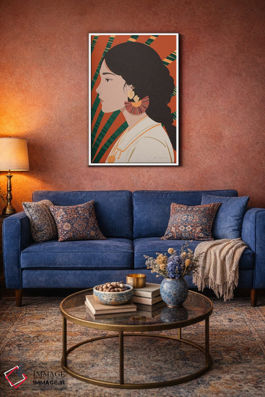 تابلو دکوراتیو زن بوهو IV اثر عمر اسکالانته - D4W