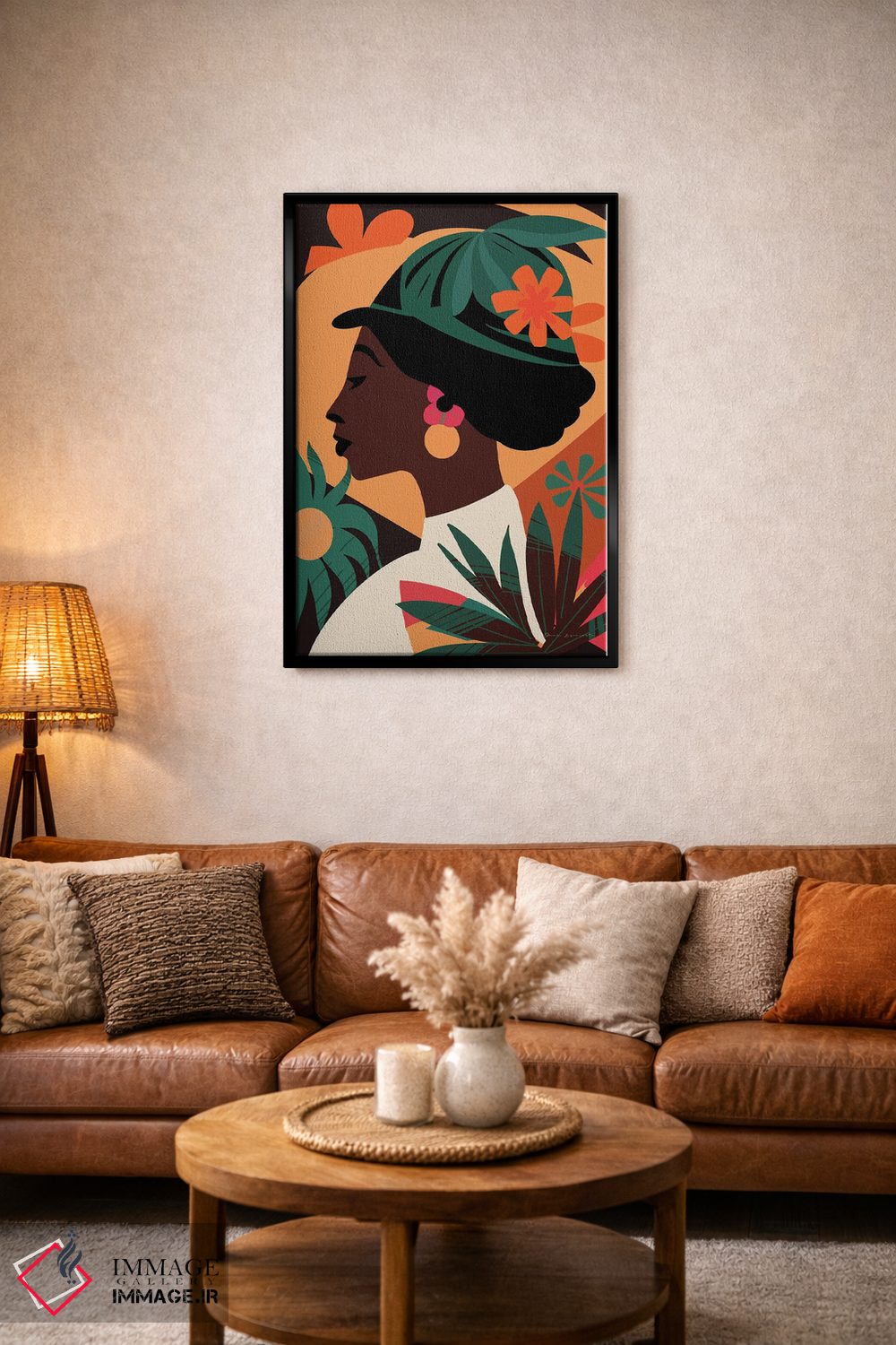 تابلو دکوراتیو زن بوهو III اثر عمر اسکالانته - D5B