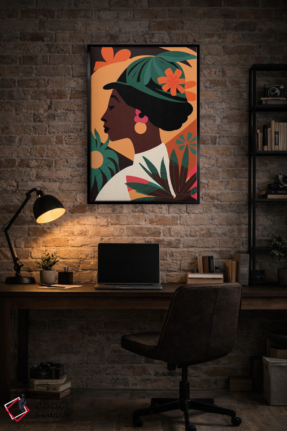 تابلو دکوراتیو زن بوهو III اثر عمر اسکالانته - D6B