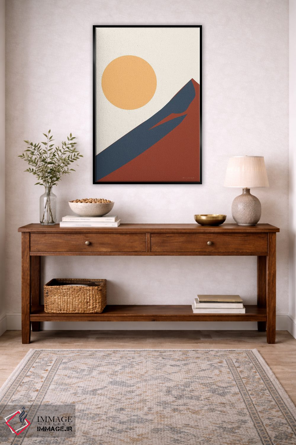 تابلو مینیمال منظره بوهو I اثر عمر اسکالانته - D3B