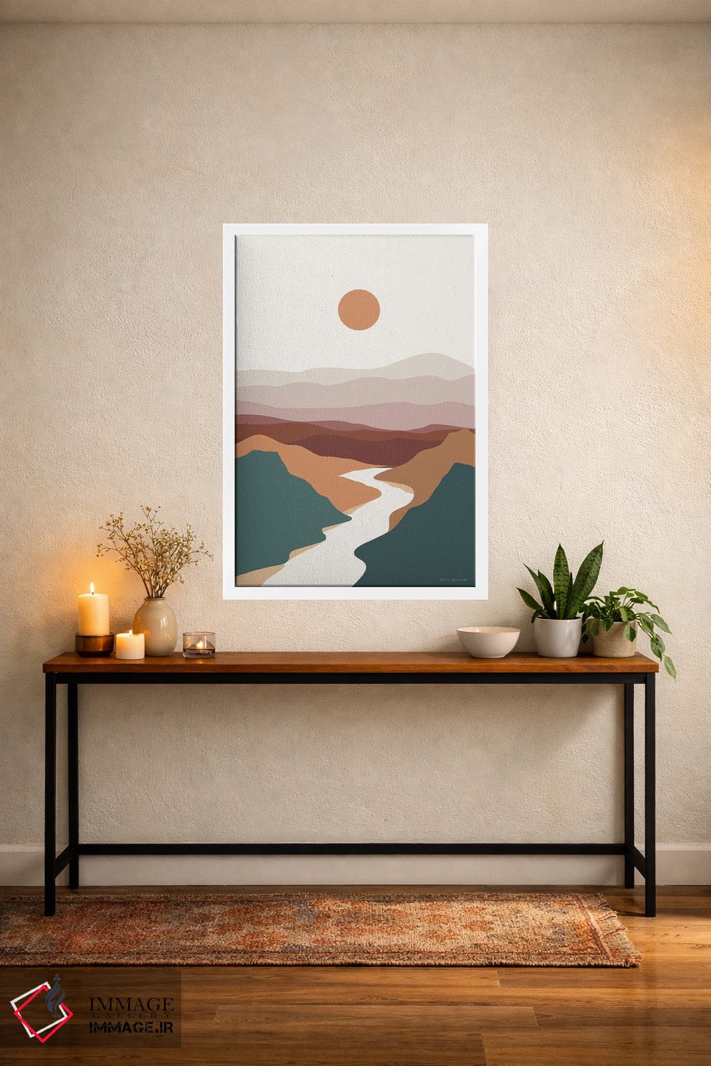 تابلو مینیمال دره بوهو II اثر عمر اسکالانته - D3W