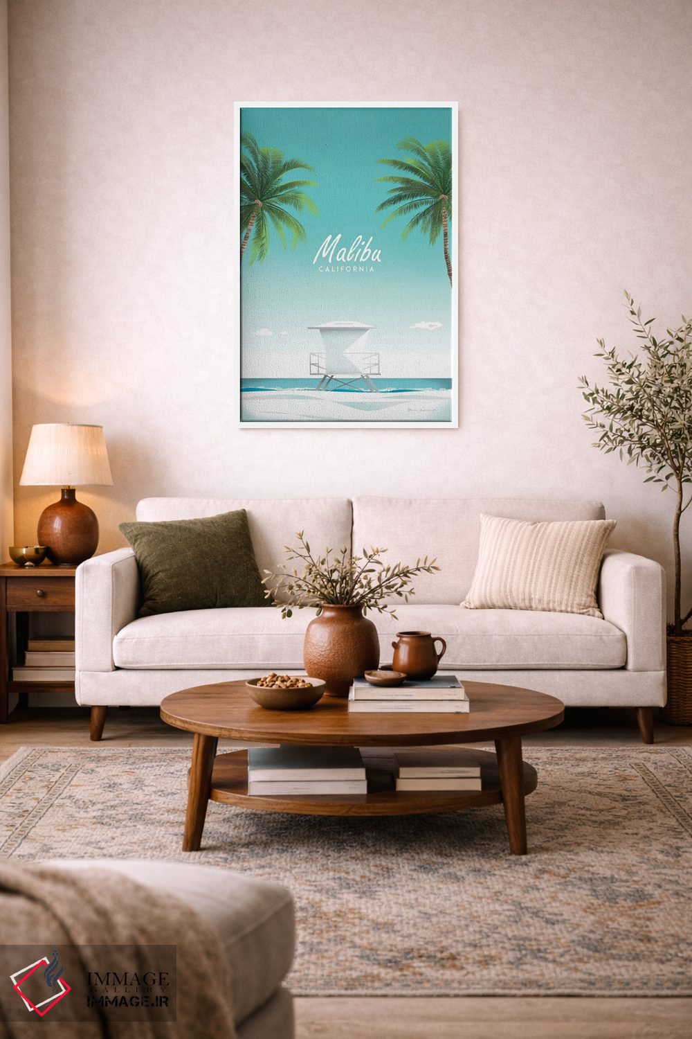 تابلو دکوراتیو مالیبو اثر عمر اسکالانته - D3W