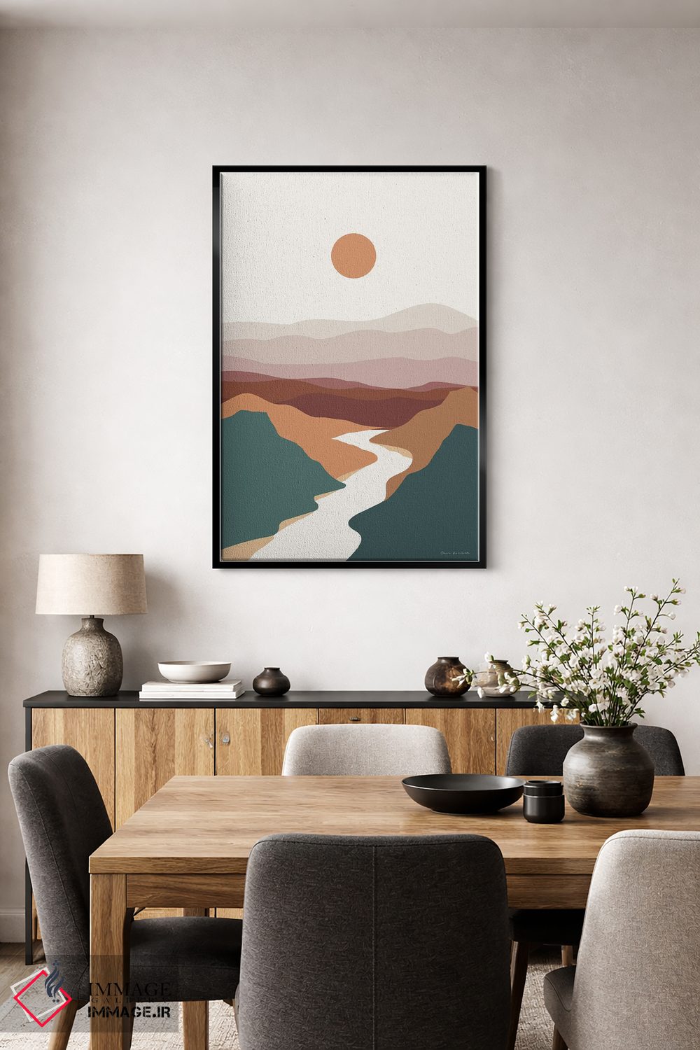 تابلو مینیمال دره بوهو II اثر عمر اسکالانته - D4B