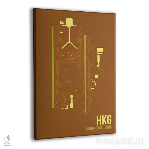 تابلو دکوراتیو هنگ کنگ اثر ۰۸ لفت - نمای پرسپکتیو محصول
