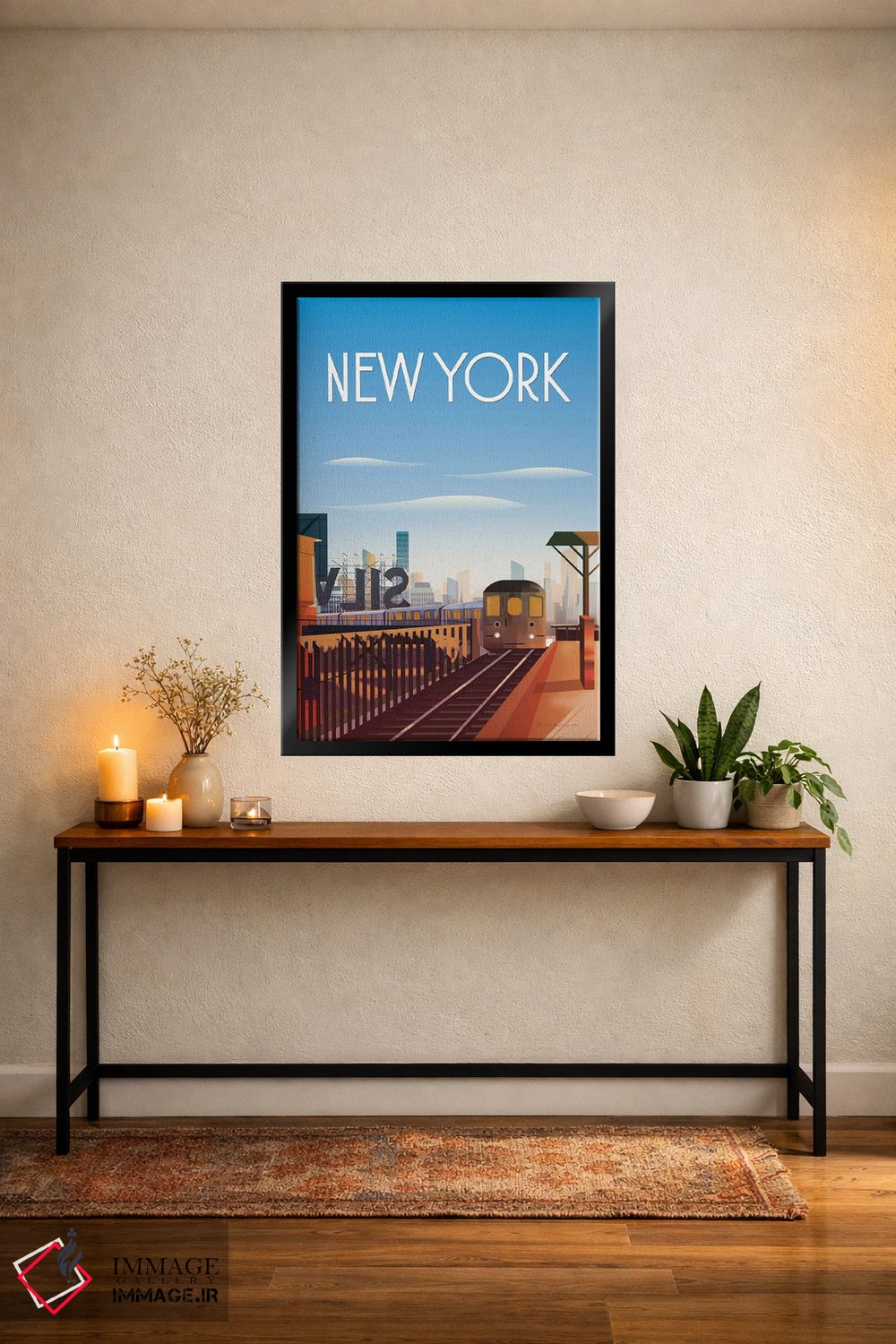 تابلو دکوراتیو شهر نیویورک اثر عمر اسکالانته - D5B