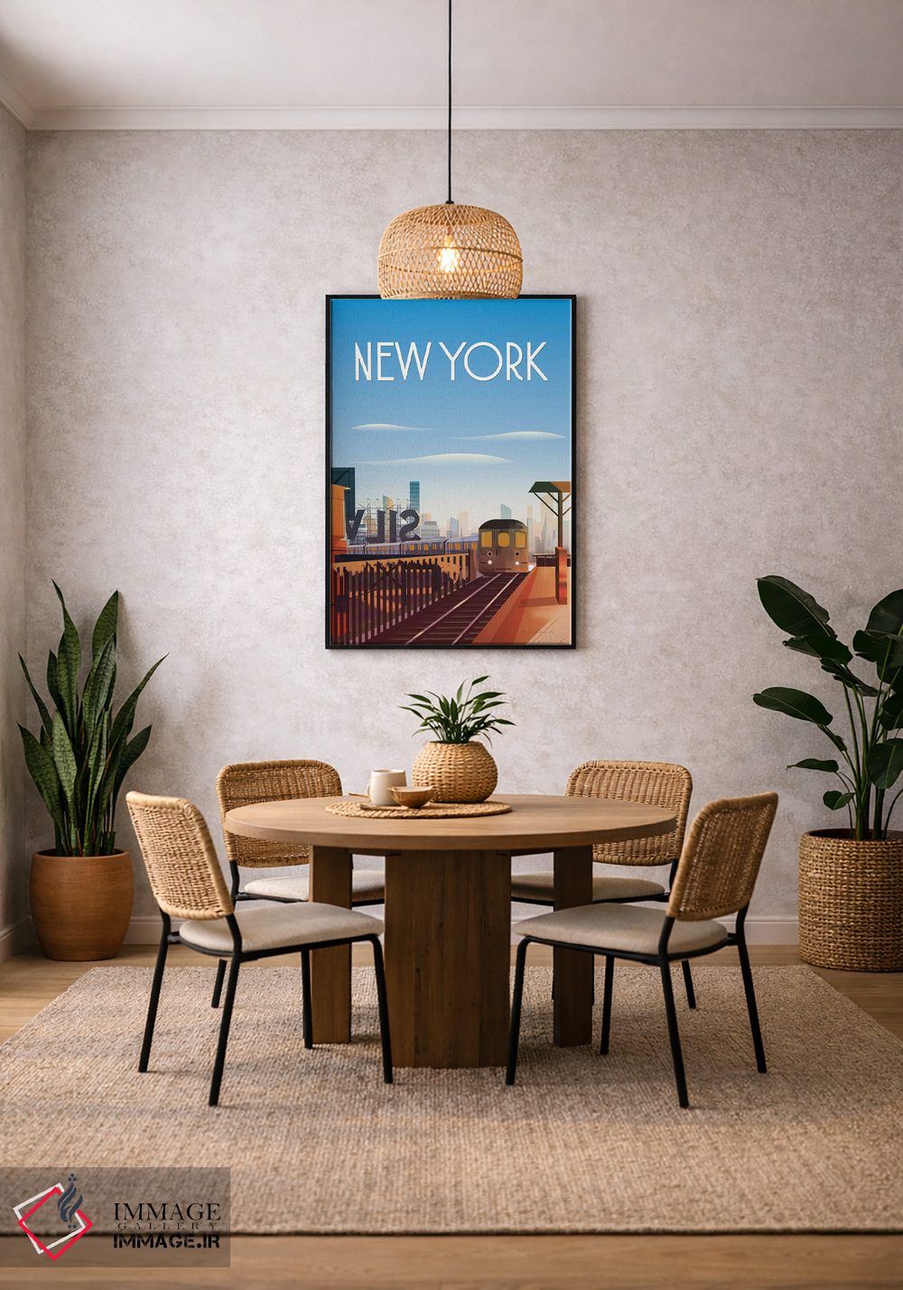 تابلو دکوراتیو شهر نیویورک اثر عمر اسکالانته - D3B