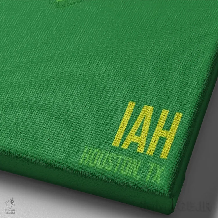 تابلو دکوراتیو هیوستون اثر ۰۸ لفت - نمای نزدیک بافت بوم