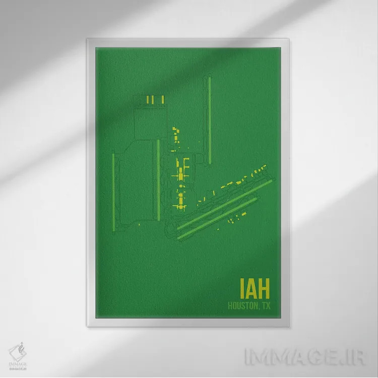 تابلو دکوراتیو هیوستون اثر ۰۸ لفت - نمای قابدار سفید