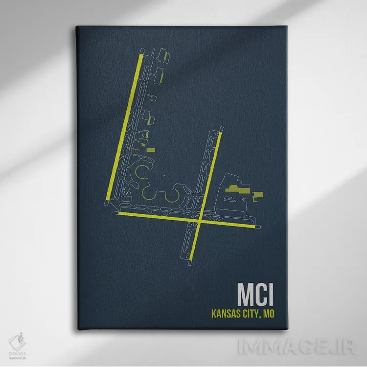 تابلو دکوراتیو کانزاس سیتی اثر ۰۸ لفت - نمای روبهرو روی دیوار