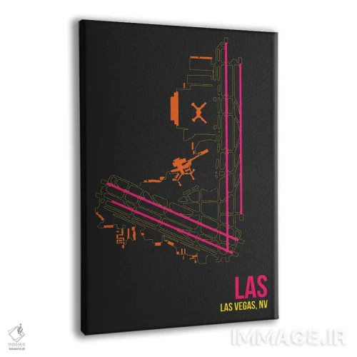 تابلو دکوراتیو لاس وگاس اثر ۰۸ لفت - نمای پرسپکتیو محصول