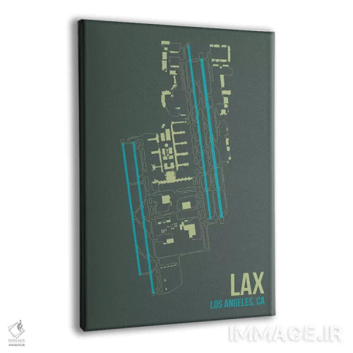 تابلو دکوراتیو لس آنجلس اثر ۰۸ لفت - نمای پرسپکتیو محصول