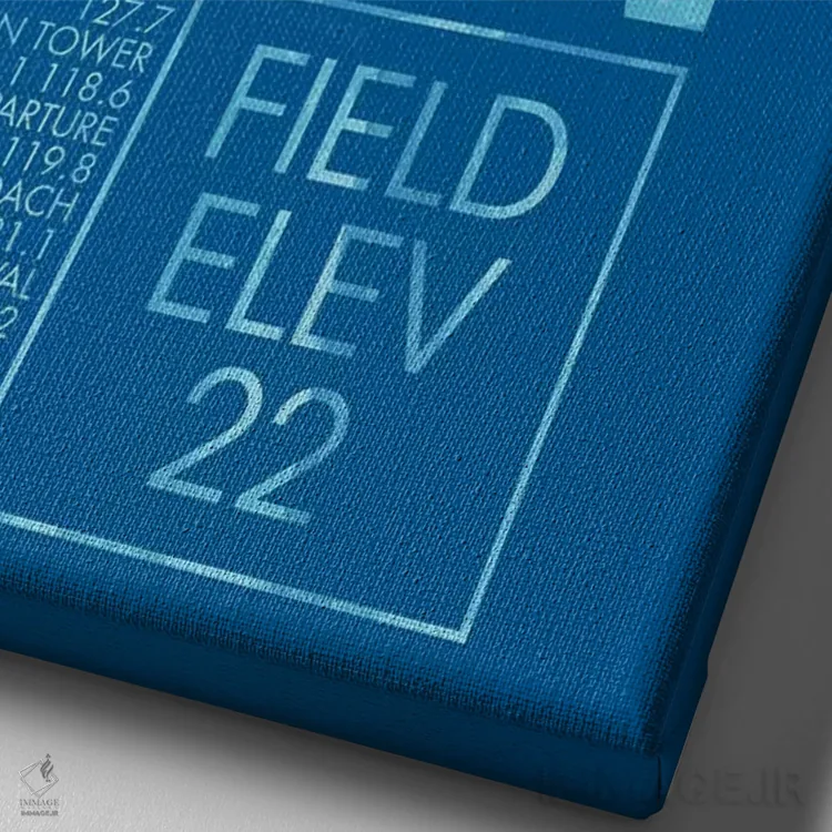 تابلو دکوراتیو کانکون اثر ۰۸ لفت - نمای نزدیک بافت بوم