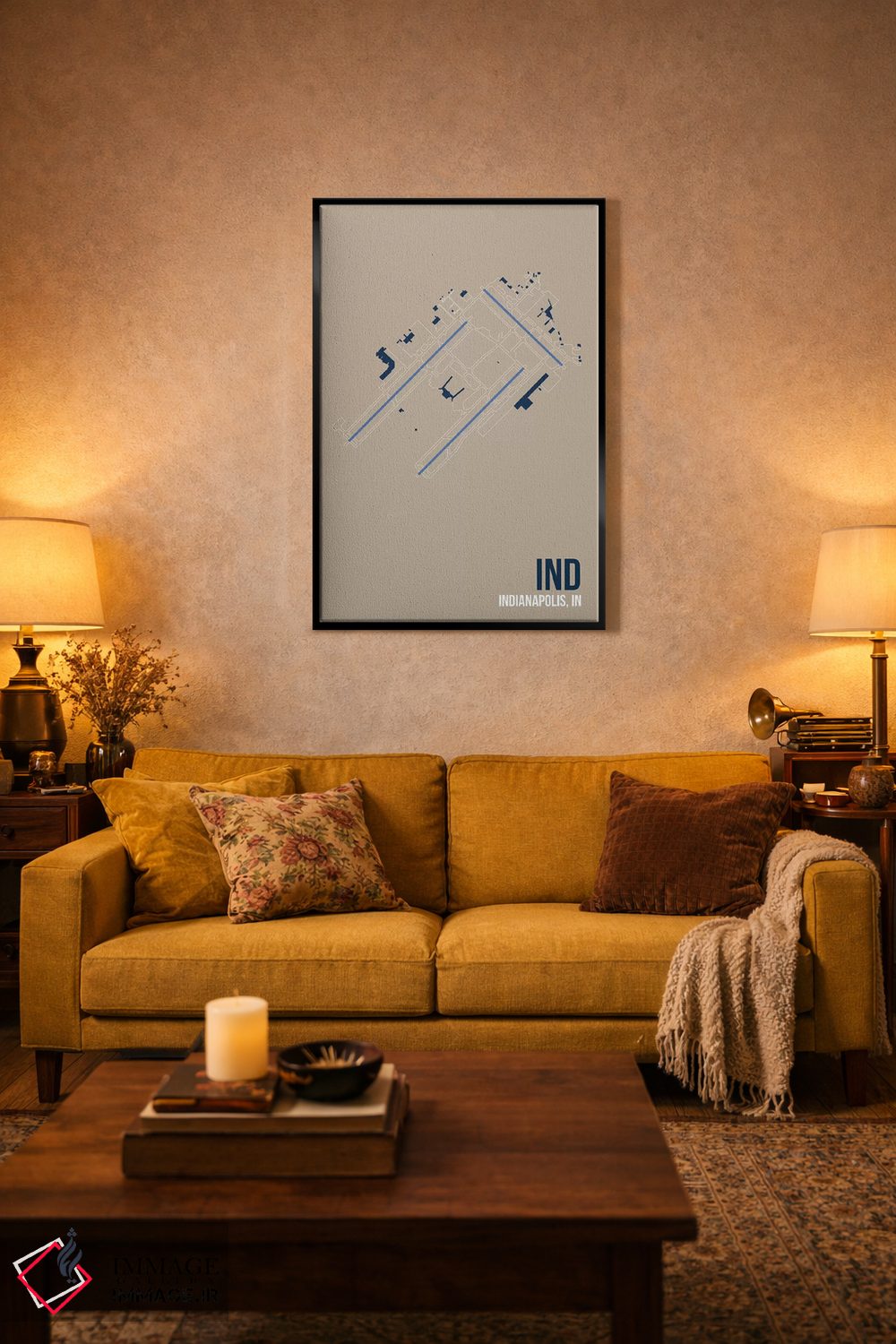 تابلو دکوراتیو ایندیاناپولیس اثر ۰۸ لفت - D4B