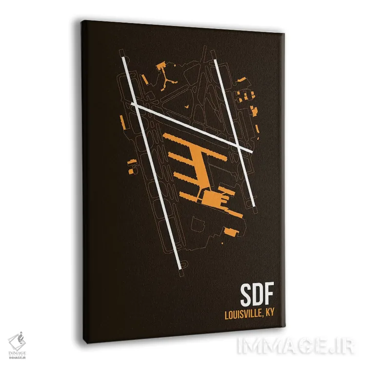 تابلو دکوراتیو لوئیزویل اثر ۰۸ لفت - نمای پرسپکتیو محصول