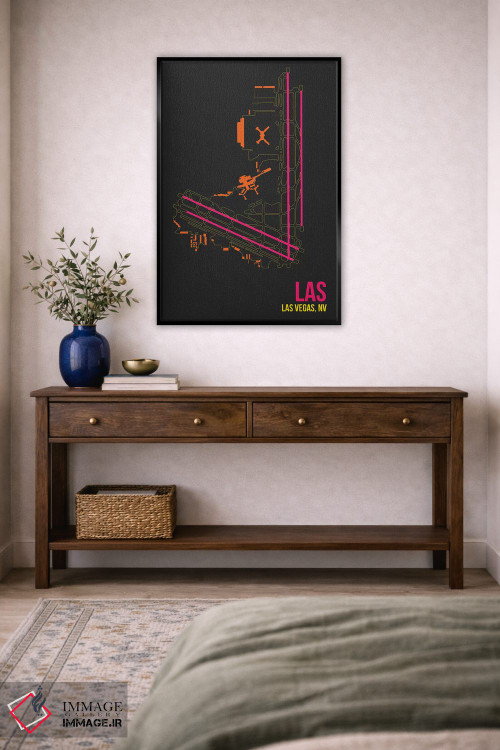 تابلو دکوراتیو لاس وگاس اثر ۰۸ لفت - D4B