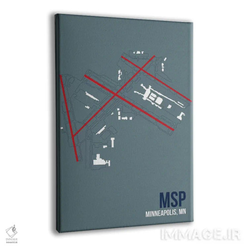 تابلو دکوراتیو مینیاپولیس-سنت پل اثر ۰۸ لفت - نمای پرسپکتیو محصول