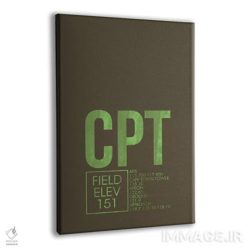 تابلو دکوراتیو کیپ تاون اثر ۰۸ لفت - نمای پرسپکتیو محصول