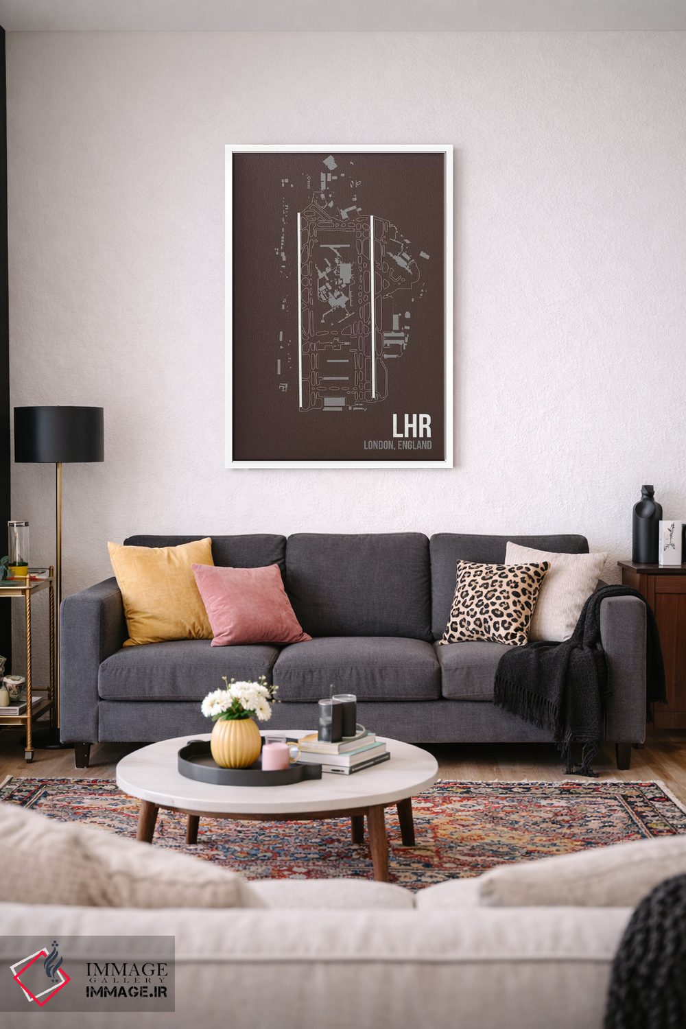 تابلو دکوراتیو لندن اثر ۰۸ لفت - D3W