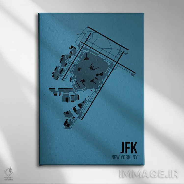 تابلو دکوراتیو نیویورک اثر ۰۸ لفت - نمای روبهرو روی دیوار