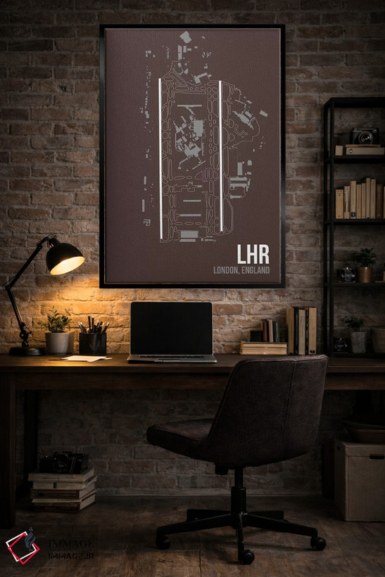 تابلو دکوراتیو لندن اثر ۰۸ لفت - D6B