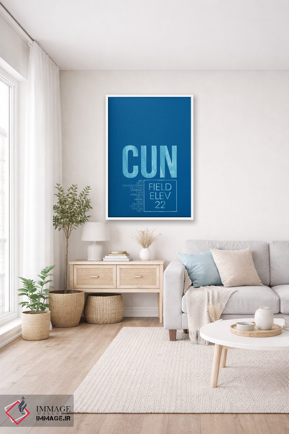 تابلو دکوراتیو کانکون اثر ۰۸ لفت - D2W