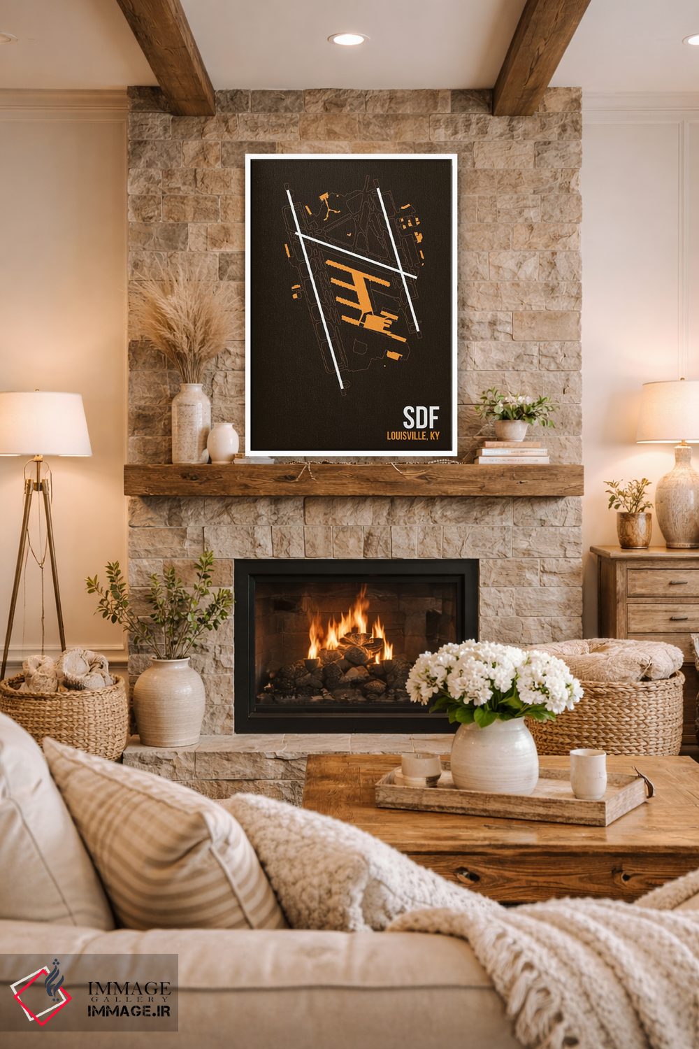 تابلو دکوراتیو لوئیزویل اثر ۰۸ لفت - D1W