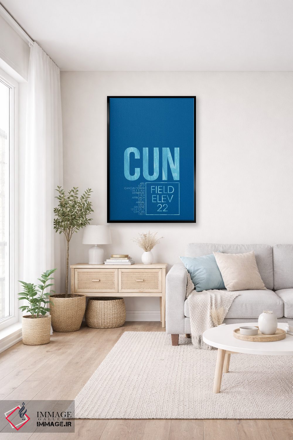 تابلو دکوراتیو کانکون اثر ۰۸ لفت - D5B