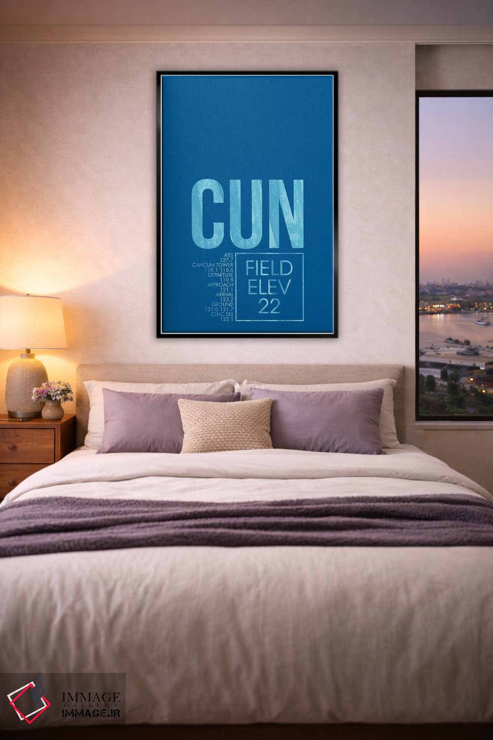 تابلو دکوراتیو کانکون اثر ۰۸ لفت - D6B