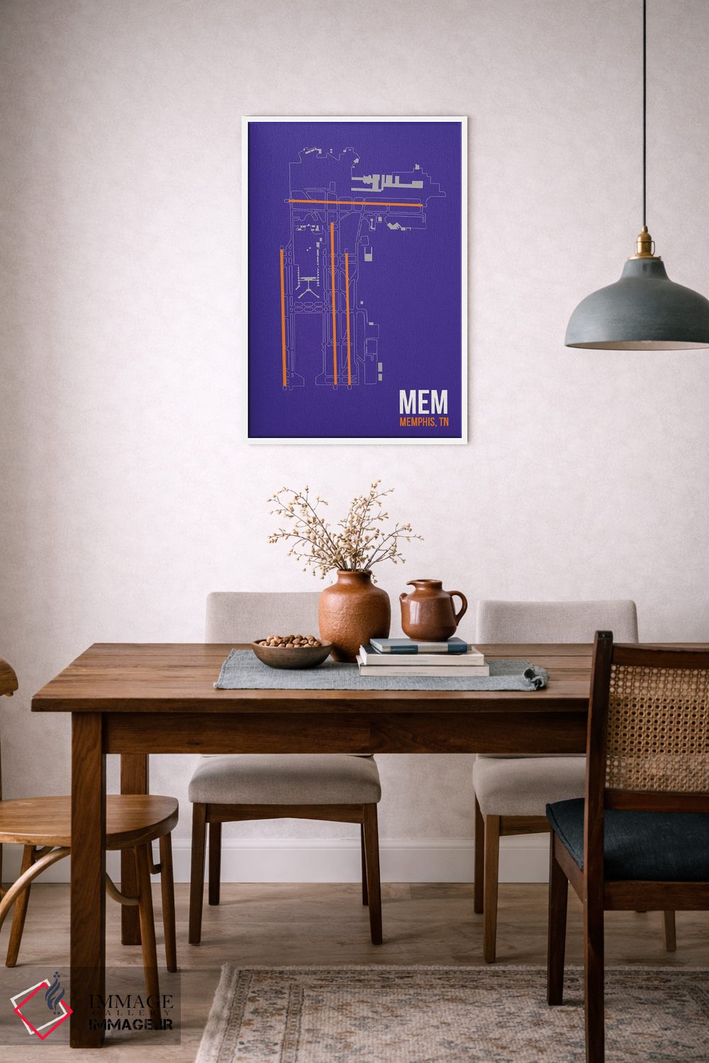 تابلو دکوراتیو ممفیس اثر ۰۸ لفت - D6W