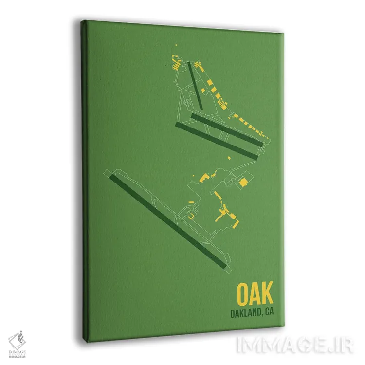 تابلو دکوراتیو اوکلند اثر ۰۸ لفت - نمای پرسپکتیو محصول