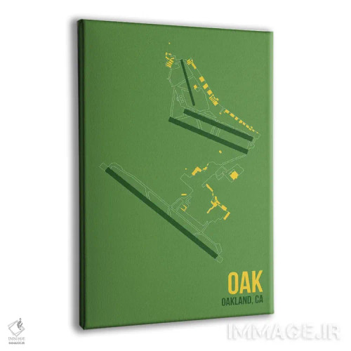 تابلو دکوراتیو اوکلند اثر ۰۸ لفت - نمای پرسپکتیو محصول